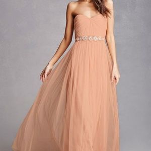 Soieblu Tulle Sweetheart Blush Gown